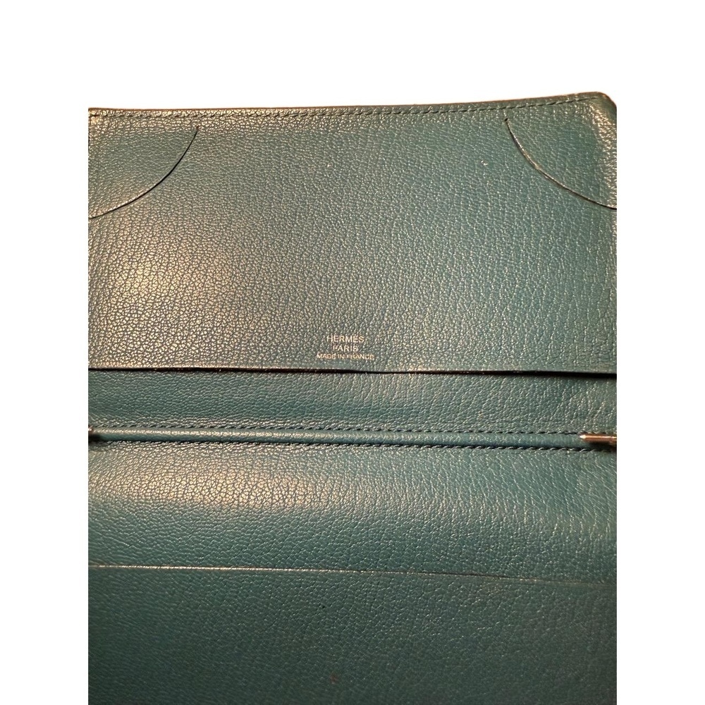 Hermes Agenda Notebook Cover Teal Pebbled Textured Luxury Planner - Picture 6 of 8